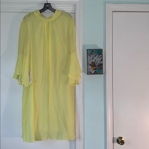 NWT Lemon Tent Dress with Tie Bow Back Closure